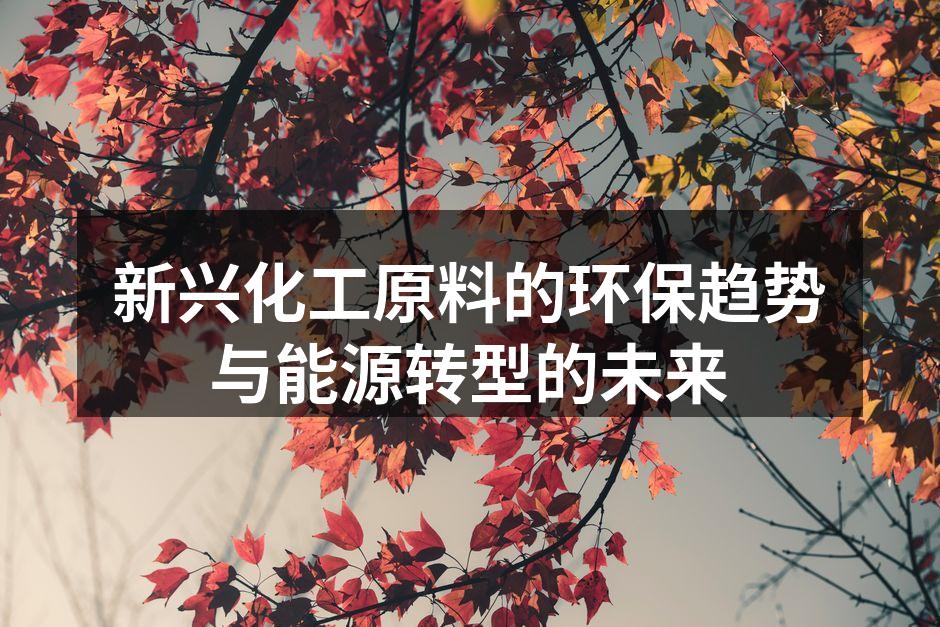 新兴化工原料的环保趋势与能源转型的未来